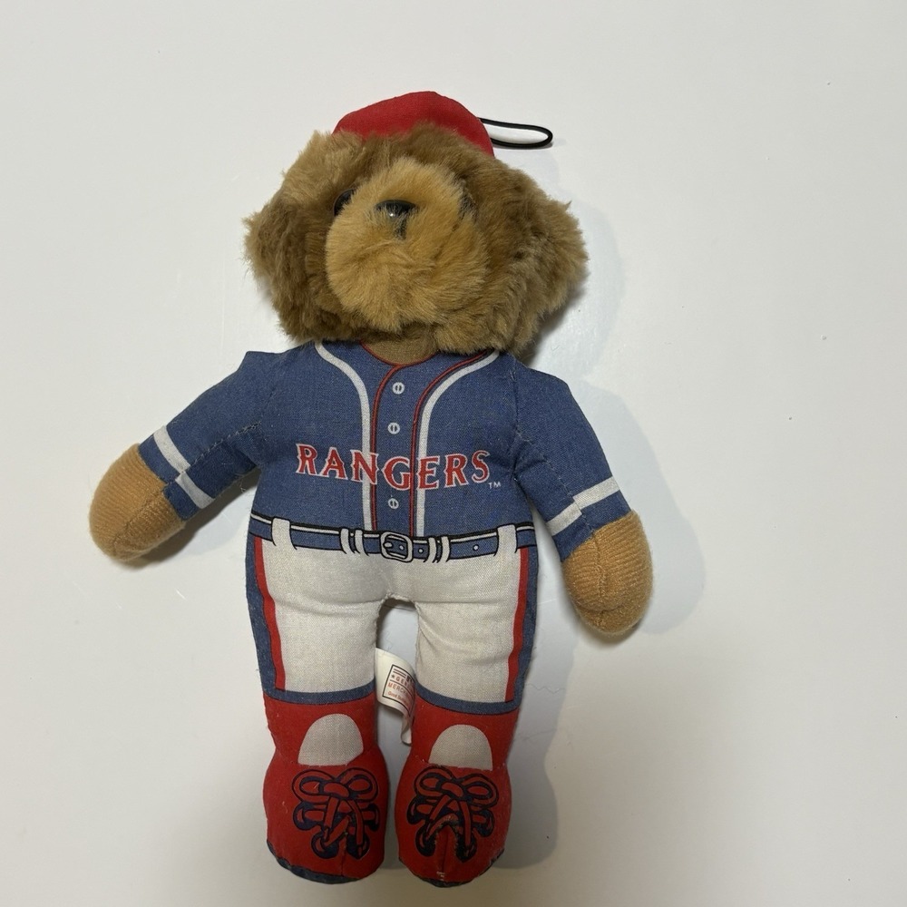 Vintage Texas Rangers Plush Teddy Bear‎ MLB Baseball 1990's-2000's Good Stuff